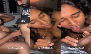 Bade boobies wali ladki ne 2 lund ko chusa apni pyaas bhujane k liye