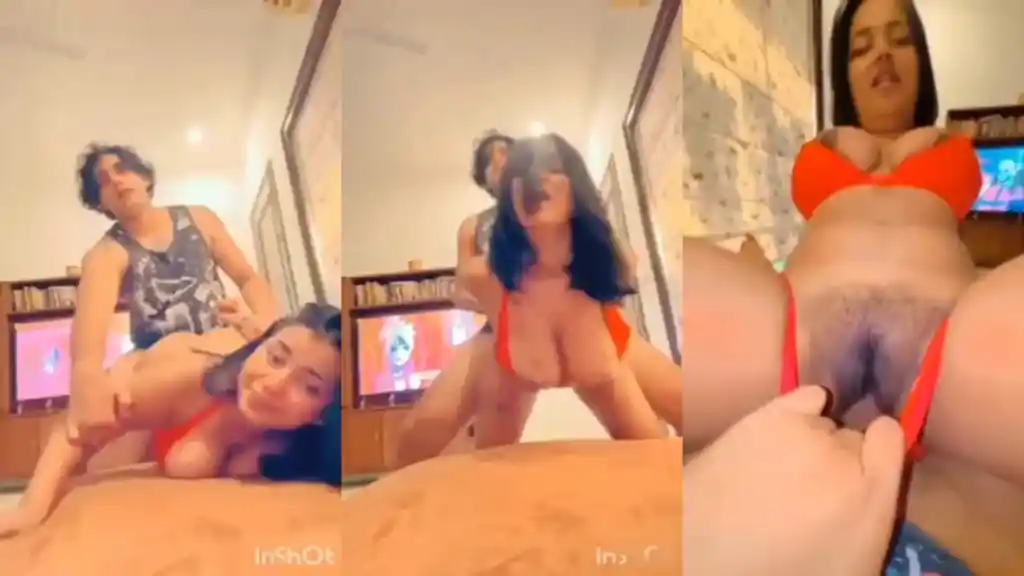 Red Panty Bra mai Gf ne Ghapa ghap karaya