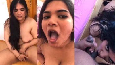 Moti chuchi wali ne BF ka lund chus ke paani piya Hindi video mein